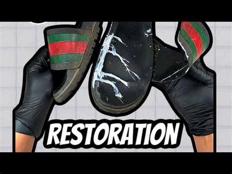 gucci slides youtube paint gangster|HOW TO RESTORE GUCCI SLIDES ‼️ .